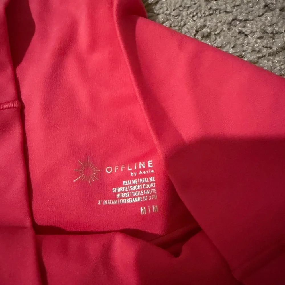 Aerie Women's Bright Pink Bike Shorts